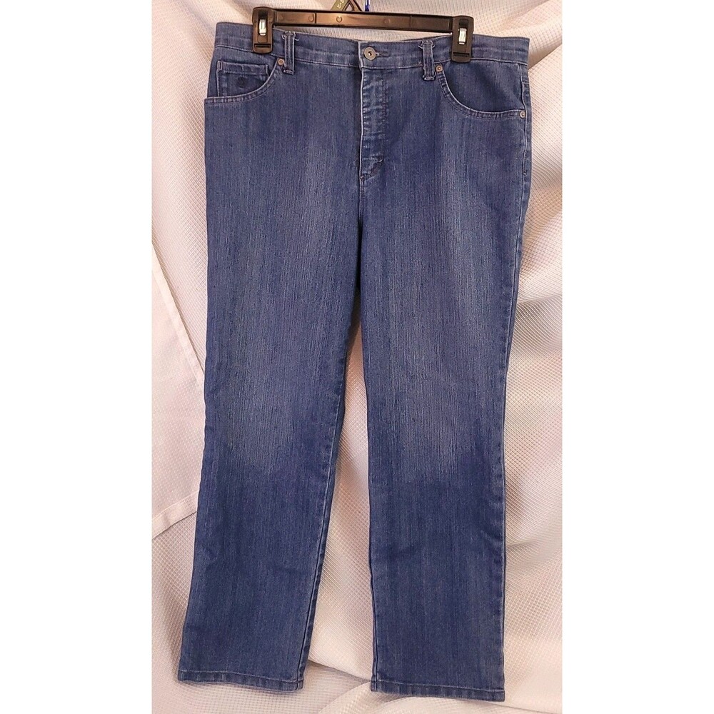 Gloria Vanderbilt Amanda Jeans Women's 14 Petite Short Blue